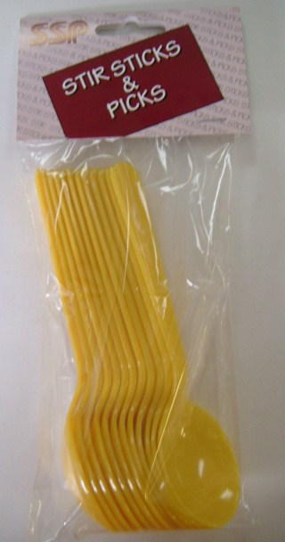 Soup Spoon - Heavy Weight - Yellow - 12 pack